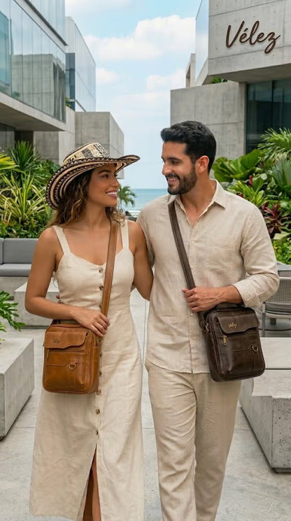 💼 Bolso Exclusivo de Cuero Vélez | Distinción Total + Regalo Gratis