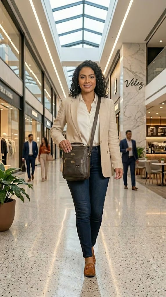 💼 Bolso Exclusivo de Cuero Vélez | Distinción Total + Regalo Gratis