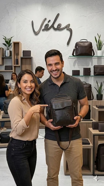💼 Bolso Exclusivo de Cuero Vélez | Distinción Total + Regalo Gratis